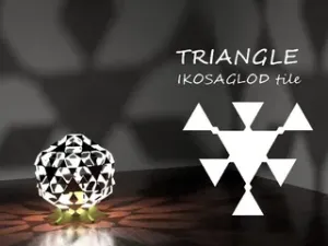 TRIANGLE: Ikosaglod Lamp Tile