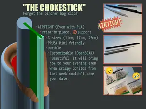 The chokestick - Airtight bag clip