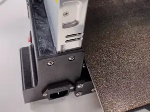 Meanwell LRS-350 RSP-320 PSU cover for Prusa Mk3/Mk4 with rear AC/Mains receptacle