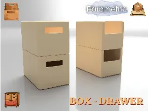 Parametric modular Drawer stackable | Tiroir Modulaire Paramétrique superposable / Box parametric for drawer