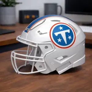 Tennessee Titans Football Helmet - With Stripe