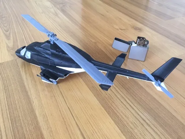 Airwolf Bell 222A model helicopter — Фото 2 из 5