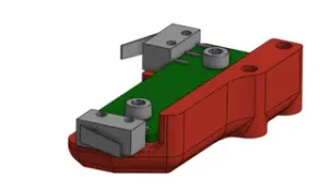 Voron XY-endstop pod for microswitch PCB, 3mm extra space