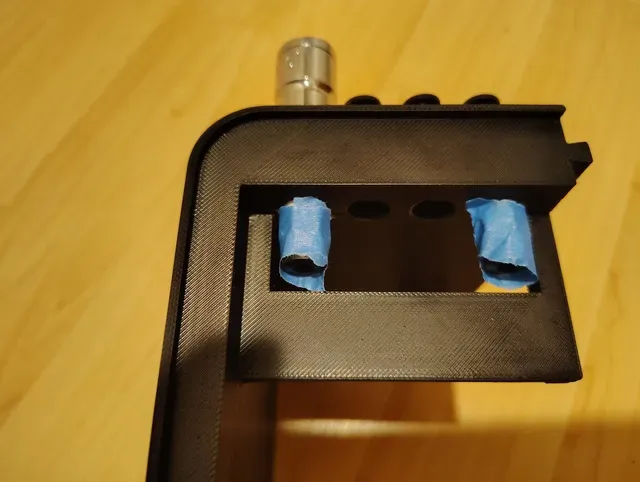 Rear right corner w/ added inner PTFE tubes shelf (to keep the inner 4 x PTFE tubes straight and level at connectors exit, to avoid jams there) for CC1 Canvas Relocation & Riser project (replaces "AEE_45_Deg_Corner_RR_PTFE" no LED part in origin project) — Фото 11 из 34