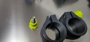 Hang Glider Control Bar Wheel Stop Clamps