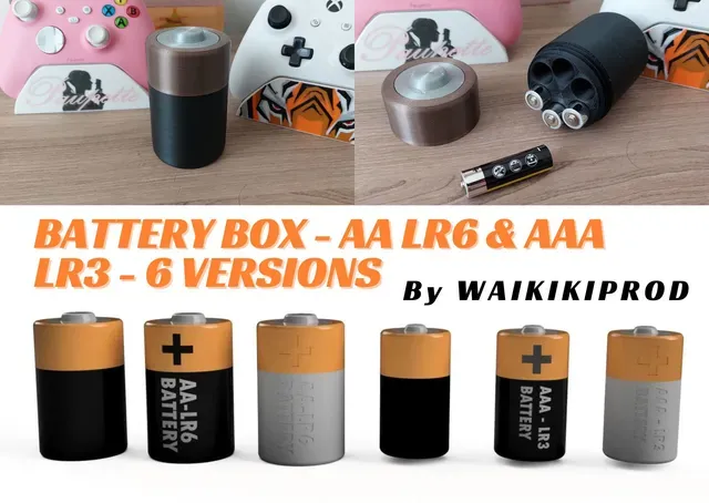 Battery Box - AA LR6 & AAA LR3 - 6 Versions — Фото 8 из 8