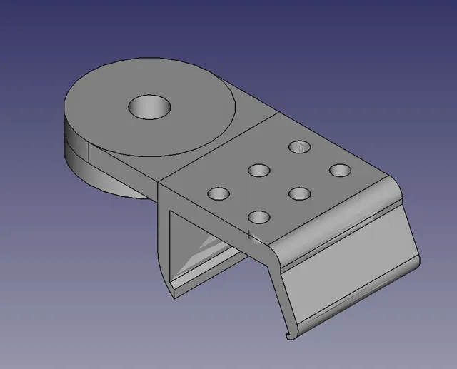 Camera mounting platform for DELL U2412 monitor with inset - 2 unit width — Image 2 of 9