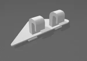 TESLA Model Y (old model) hook for bags trunk mount
