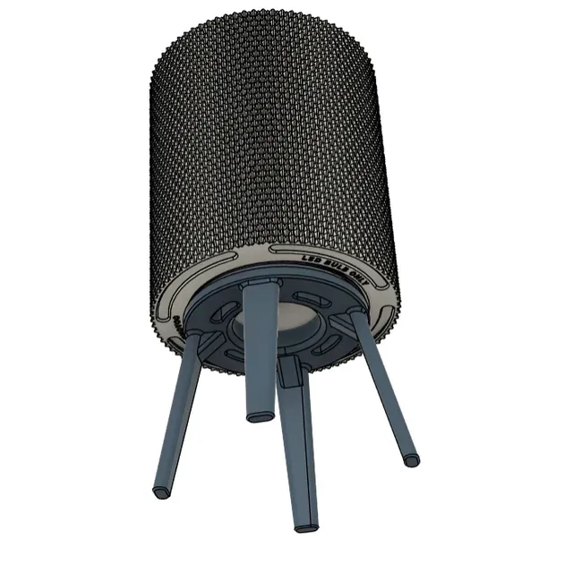 Textured Table Lamp On Legs, Easy Print Modern DIY Lighting — Фото 10 из 12