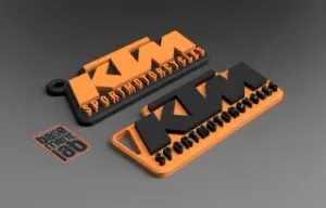 KTM "Type SM" Keychain - Portachiavi - Porte Clès - 钥匙链 - Schlüsselanhänger