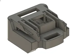 Battery Adapter From Parkside X20 to Makita 18v | extended body | Parametric | F3D