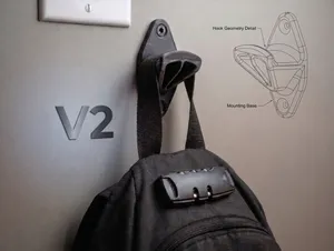 The Over-engineered Backpack Wall Mount V2