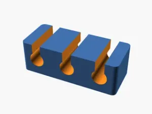 Cable Clip Strip — Desk Edge Cord Organizer (Customizable Channels)
