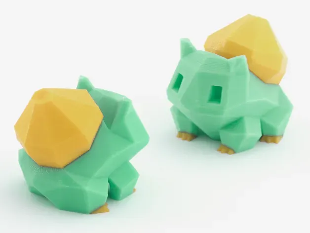 Low-Poly Bulbasaur - Multi and Dual Extrusion version