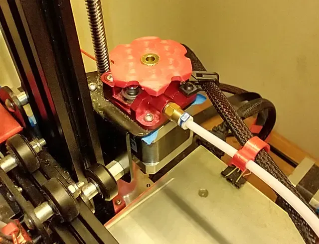 Strong manual knob for Mk8 extruder (Ender3 etc)