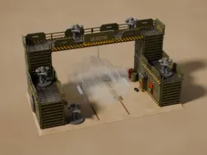 Promethium Line · Loading Yard Objective with Drive-Through Filling Bridge · 28–32 mm Grimdark Wargaming Terrain