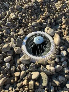 Fence for gravel next to drain - Version 2.0