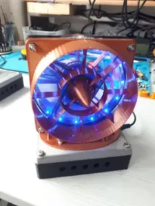 Akkubetriebener Tischventilator mit Ladeelektronik