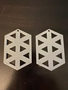 Triangle Pattern Design Earrings