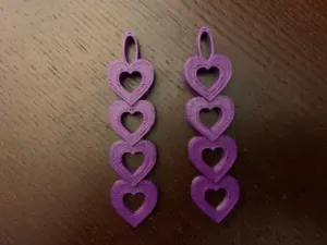 Heart Chain Earrings
