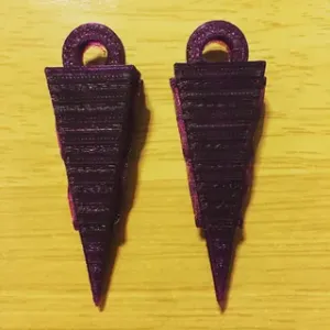 Pointy Pyramid Earrings