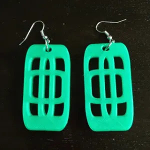 Rounded Square Earrings