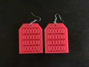 Square Ring Earrings