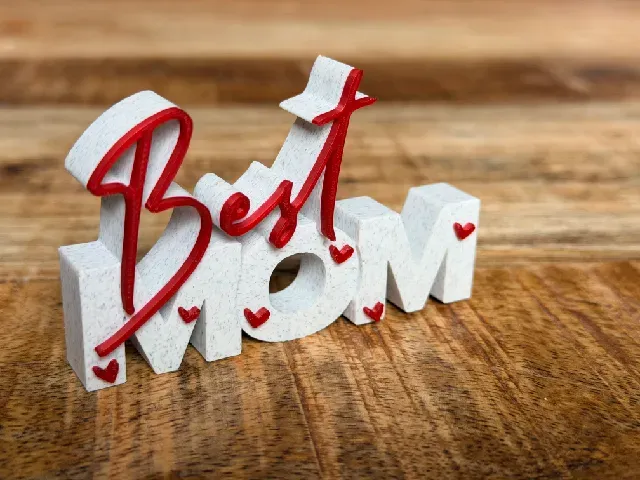 Best Mom – 3D Text Sign | Mother’s Day Gift | Multicolor Decoration — Фото 2 из 4