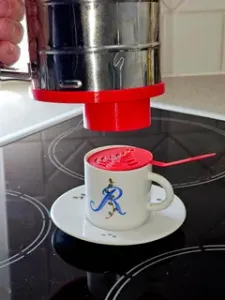 Scattering Aid for CoffeeBeans Barista Stencils