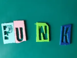 *️⃣ Punk font letter N