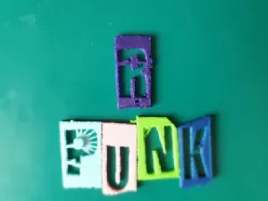 *️⃣ Punk font letter R