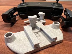 (Remix) Foldable iPhone 13 Pro Max (with cover) mount + joystick cover for DJI Mavic Mini (1. Gen.) controller