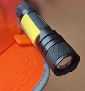 Cap Clip Flashlight Mount / Hat Clip Light Adapte