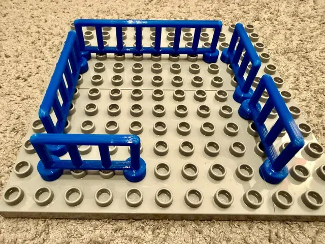 fully Lego Duplo compatible regular fence (3 sizes available) — Фото 2 из 2