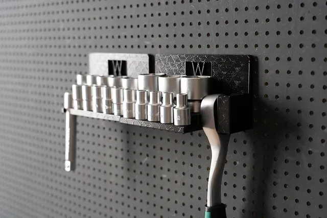 Tool Holder for Socket Wrench Set 20pcs 1/2" with Extension Bar and Sockets for Wall Mount 004 — Фото 2 из 9