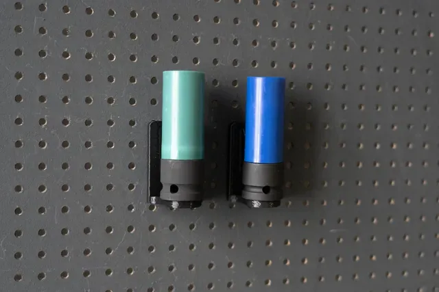 Universal Wall Holder for 1/2 inch sockets 044 I for screws or peg board — Фото 7 из 23