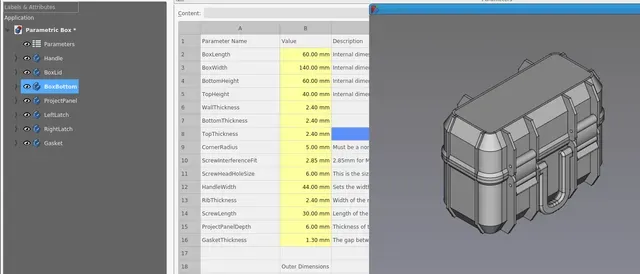 Parametric Box - FreeCAD Edition — Фото 9 из 10