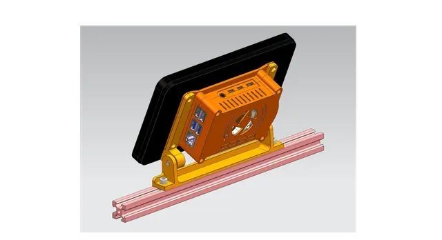 V-Slot profile 2020 mounting bracket for 7" touchscreen case