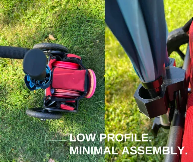 MVP Rover Cart Upgrade Kit: Umbrella and Disc Retriever Holders — Image 3 of 3