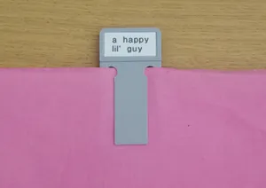 "a happy lil' guy" bookmark