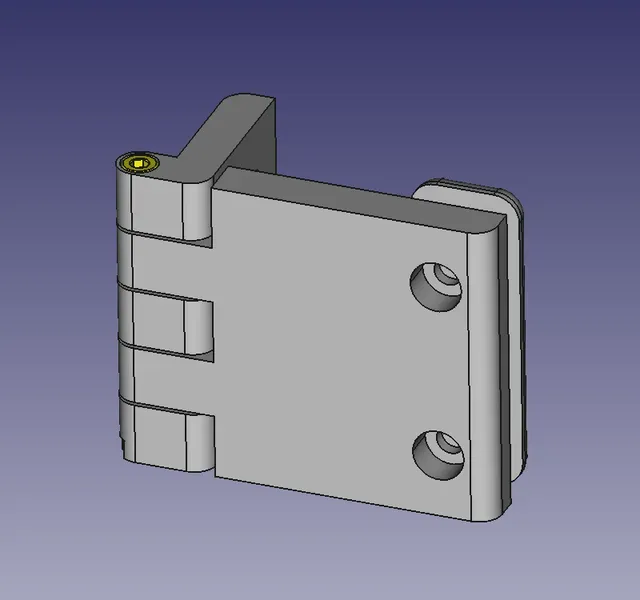270 degree hinge for the printer enclosure door