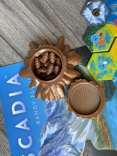 Cascadia Pinecones and Tree Stump Box