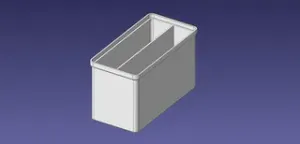 1x2 units, full height, 2x1 grid Stackable Insertbox