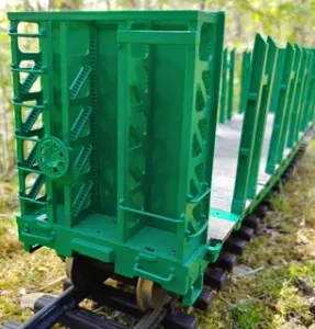 GSI-GSC Bulk heads and Stakes for the LGB long flat - 1:29 Scale