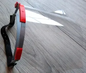 Protective Face Shield - Clips/no hole punch needed