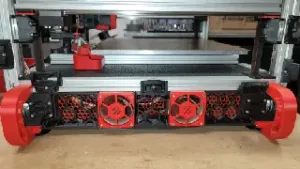 Voron 2.4r2 300 Noctua Fan Side Skirts with Honeycomb Mesh.