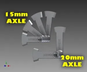BICYCLE 15MM AND 20MM AXLE BRAKE PAD WEDGE