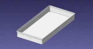 2x4 units, third height, 1x1 grid Stackable Insertbox