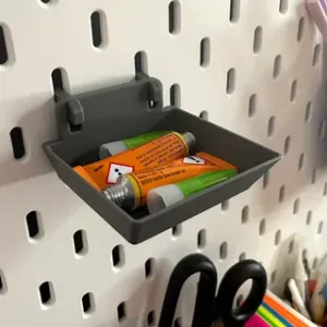 Shallow Tray for Skadis peg board (universal peg)