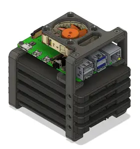 Modular Raspberry PI NAS Case for 2.5 inch SSDs